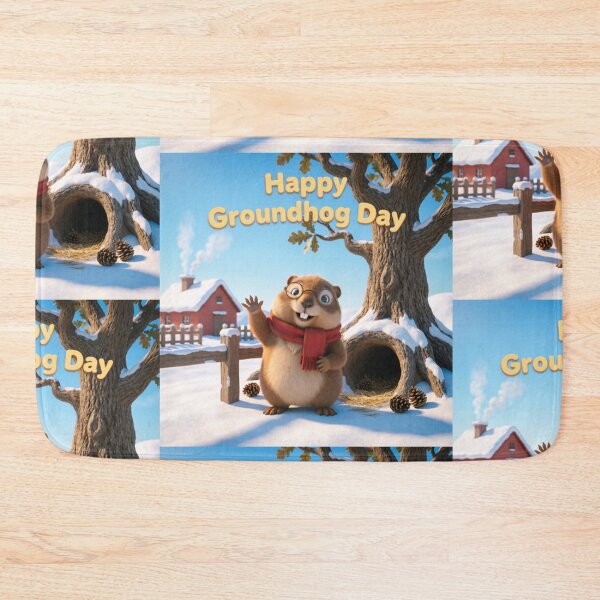Item preview, Happy Groundhog Day designed and sold by casamomo.