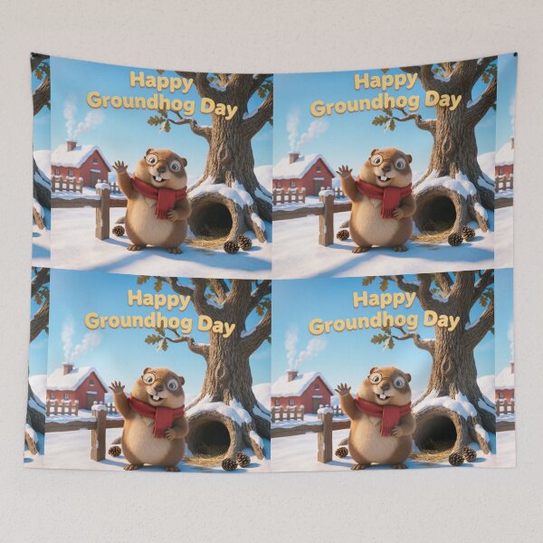 Item preview, Happy Groundhog Day designed and sold by casamomo.