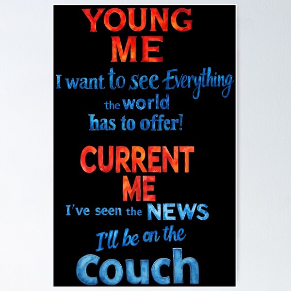 Item preview, Young Me: 'I want to see everything the world has to offer!'. Current Me: 'I've seen the news. I'll be on the couch designed and sold by Pirate-Coast.