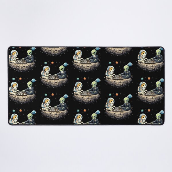 Item preview, astronaut cat and alien designed and sold by Dogandesighn.