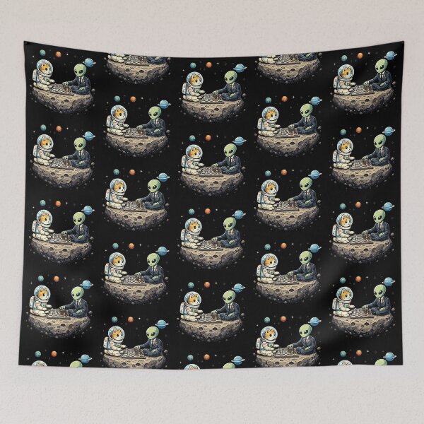 Item preview, astronaut cat and alien  designed and sold by Dogandesighn.