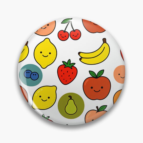Item preview, A colorful pattern of cartoon fruits with smiling faces designed and sold by Creative88Art.