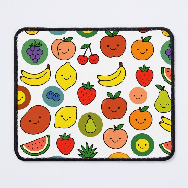 Item preview, A colorful pattern of cartoon fruits with smiling faces designed and sold by Creative88Art.