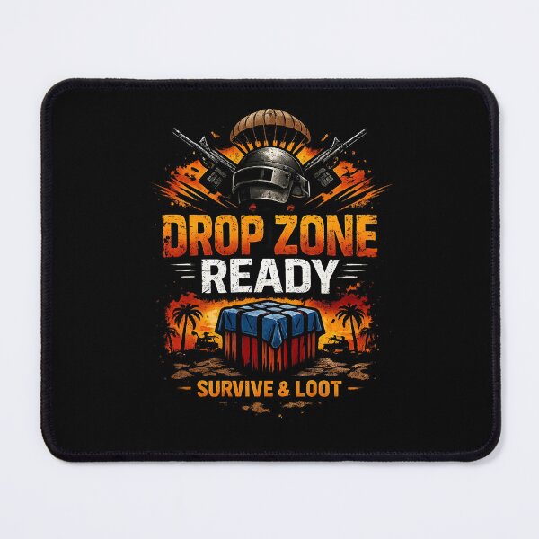 Item preview, Gamer T-Shirt Battle Royale FPS Shirt Drop Zone Ready Gaming Tee Survive Loot designed and sold by ShawonDesigns.