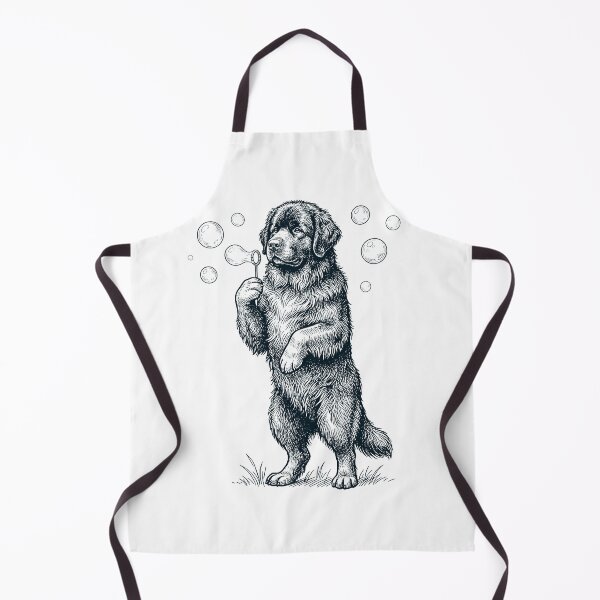 Item preview, Vintage Newfoundland Blowing Bubbles Dog Mom Dad Lover designed and sold by DoodleTortle.
