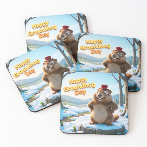 Item preview, Happy Groundhog Day designed and sold by casamomo.