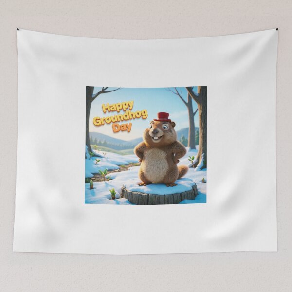 Item preview, Happy Groundhog Day designed and sold by casamomo.