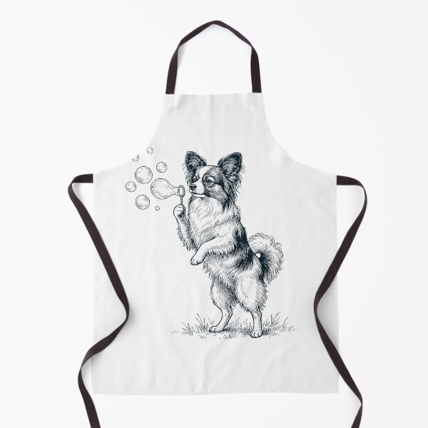 Item preview, Vintage Papillon Blowing Bubbles Dog Mom Dad Lover designed and sold by DoodleTortle.