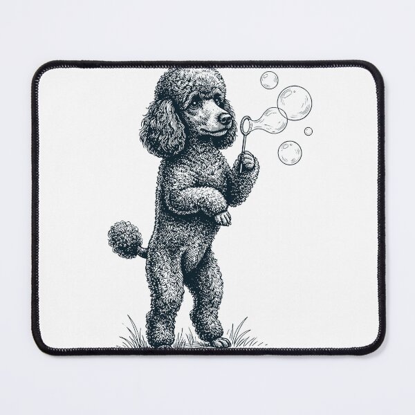 Item preview, Vintage Poodle Blowing Bubbles Dog Mom Dad Lover designed and sold by DoodleTortle.