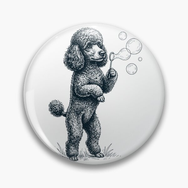 Item preview, Vintage Poodle Blowing Bubbles Dog Mom Dad Lover designed and sold by DoodleTortle.