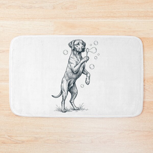 Item preview, Vintage Rhodesian Ridgeback Blowing Bubbles Dog Mom Dad Lover designed and sold by DoodleTortle.
