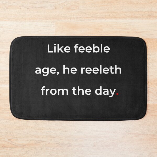 Item preview, "Like feeble age, he reeleth from the day" - print white designed and sold by ariksworld.