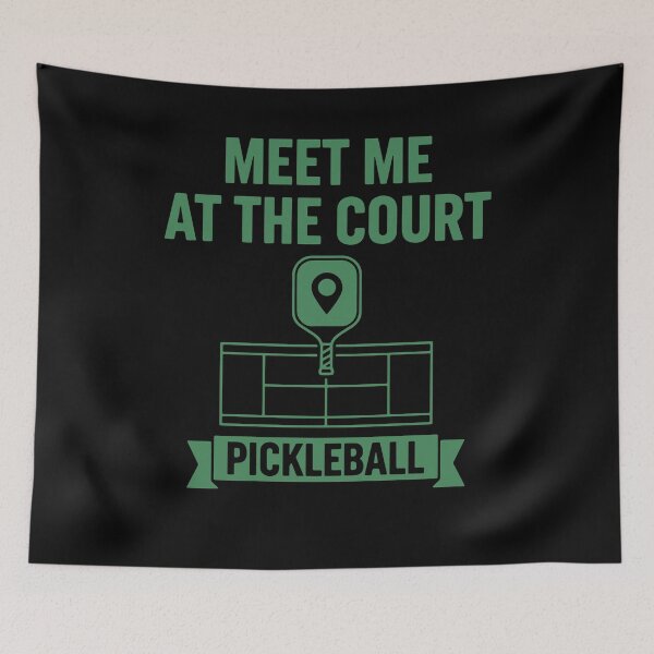 Artikelvorschau, Pickleball Meet Me At The Court funny player entworfen und verkauft von LuminOrb.