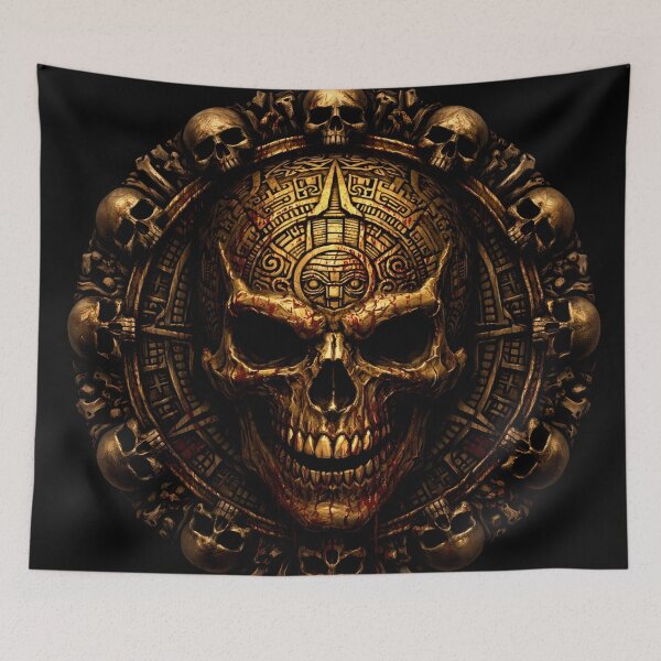 Item preview, Golden Cursed Skull of the Ancient Sun designed and sold by aminz4.