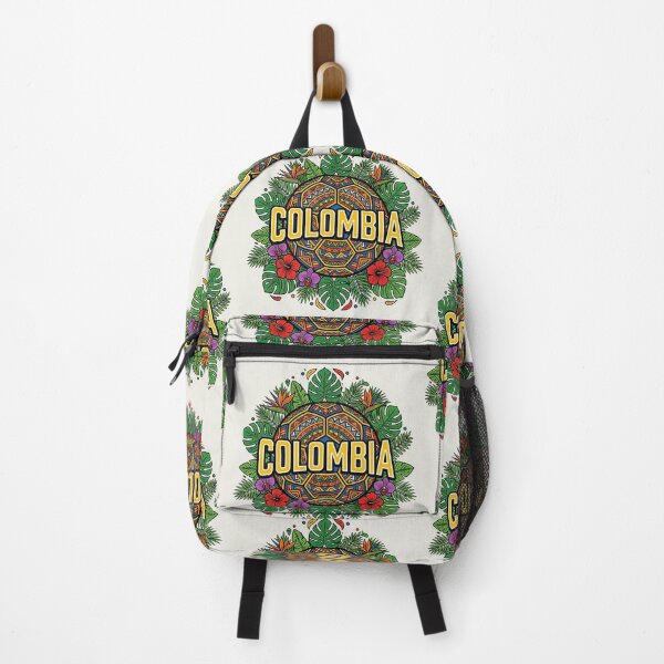 Item preview, Colombia Soccer Folk Art Design – Colorful Tropical Football Shirt designed and sold by Verycutethings.