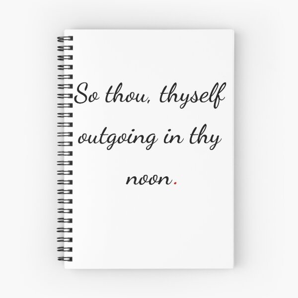 Item preview, "So thou, thyself outgoing in thy noon" - handwriting black designed and sold by ariksworld.