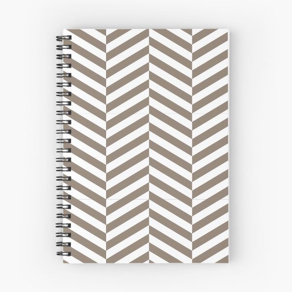Item preview, White And Taupe Herringbone Pattern designed and sold by pattern-archive.