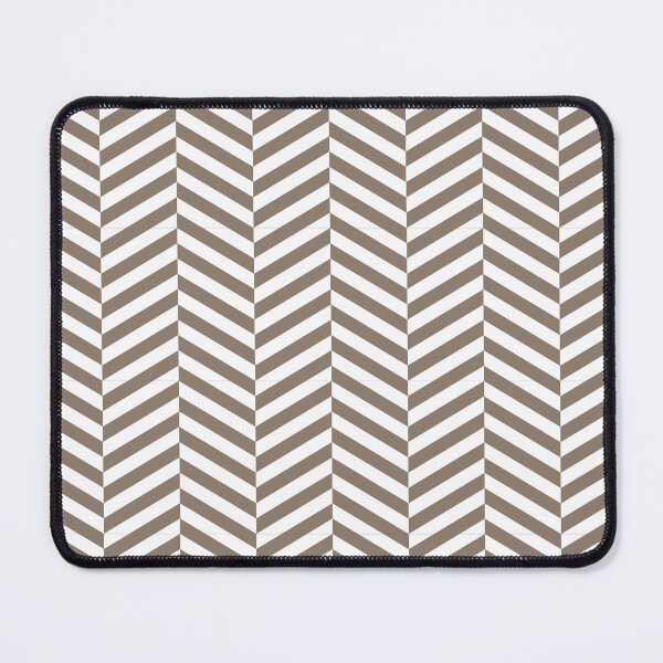 Item preview, White And Taupe Herringbone Pattern designed and sold by pattern-archive.