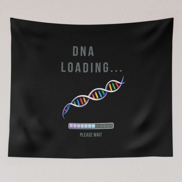 Item preview, DNA Loading… Please Wait | Science Gift | Grey designed and sold by InsideYourBodyScience.