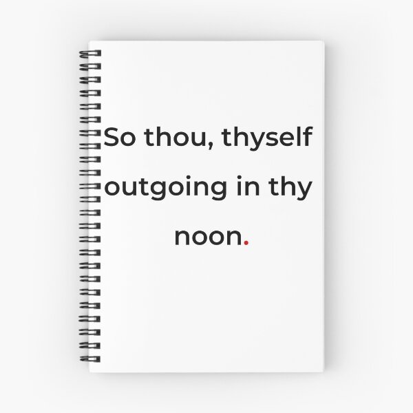 Item preview, "So thou, thyself outgoing in thy noon" - print black designed and sold by ariksworld.
