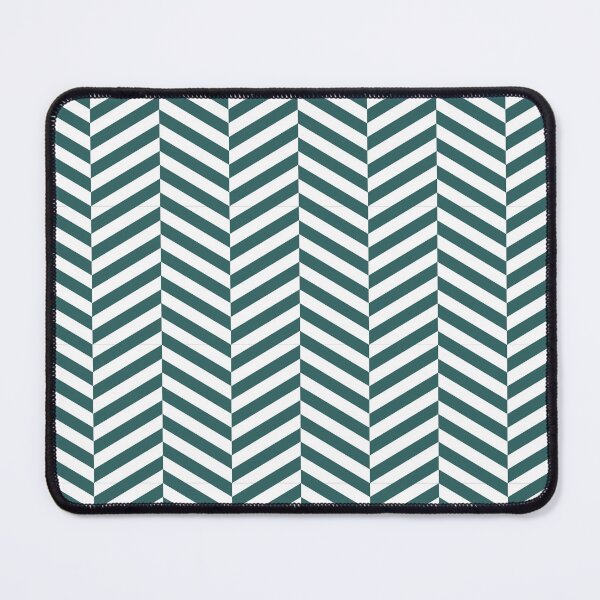 Item preview, White And Teal Herringbone Pattern designed and sold by pattern-archive.