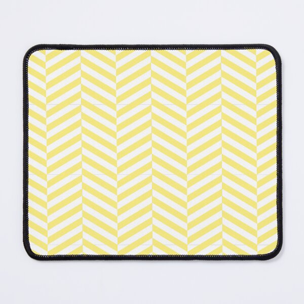 Item preview, White And Yellow Herringbone Pattern designed and sold by pattern-archive.