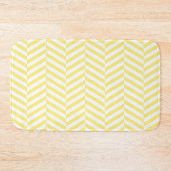 Item preview, White And Yellow Herringbone Pattern designed and sold by pattern-archive.
