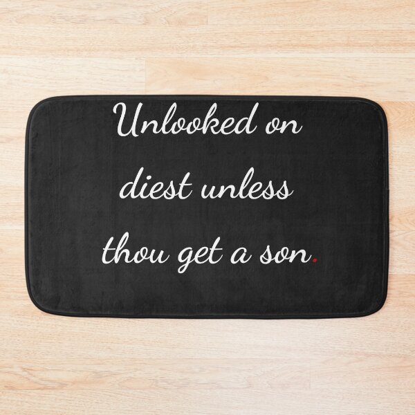 Item preview, "Unlooked on diest, unless thou get a son" - handwriting white designed and sold by ariksworld.