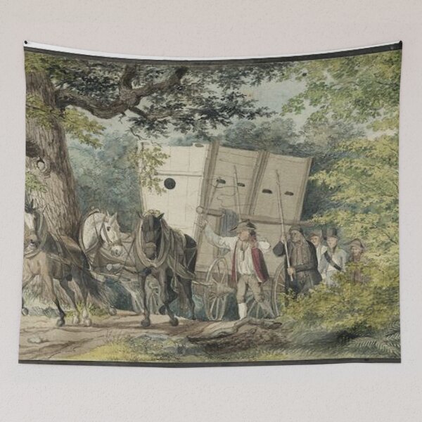 Item preview, Forest with horse and cart designed and sold by SharonTheFirst.