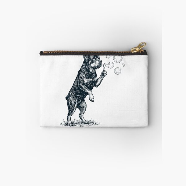 Item preview, Vintage Rottweiler Blowing Bubbles Dog Mom Dad Lover designed and sold by DoodleTortle.