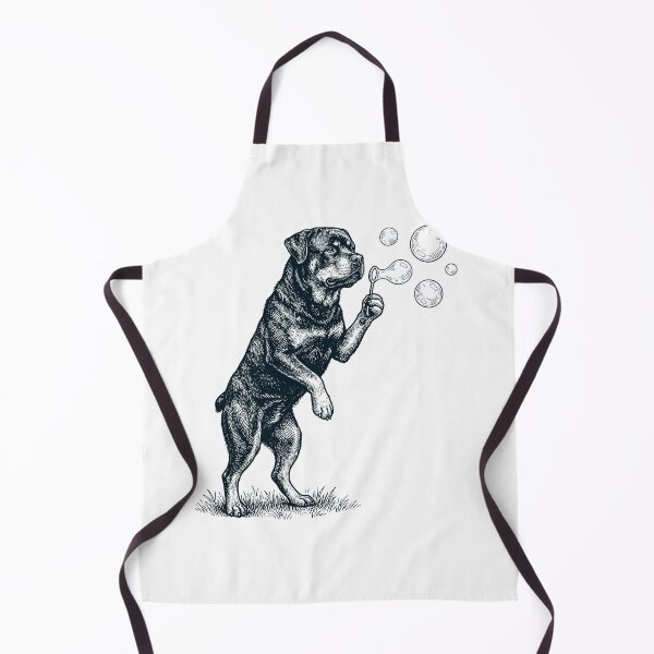 Item preview, Vintage Rottweiler Blowing Bubbles Dog Mom Dad Lover designed and sold by DoodleTortle.