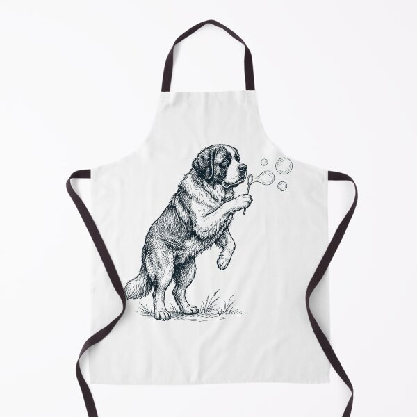 Item preview, Vintage Saint Bernard Blowing Bubbles Dog Mom Dad Lover designed and sold by DoodleTortle.