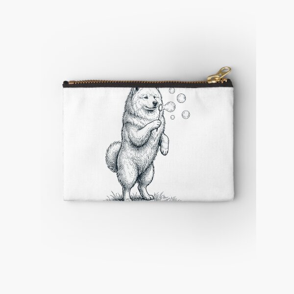 Item preview, Vintage Samoyed Blowing Bubbles Dog Mom Dad Lover designed and sold by DoodleTortle.