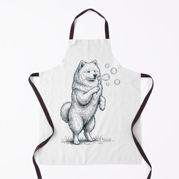 Item preview, Vintage Samoyed Blowing Bubbles Dog Mom Dad Lover designed and sold by DoodleTortle.