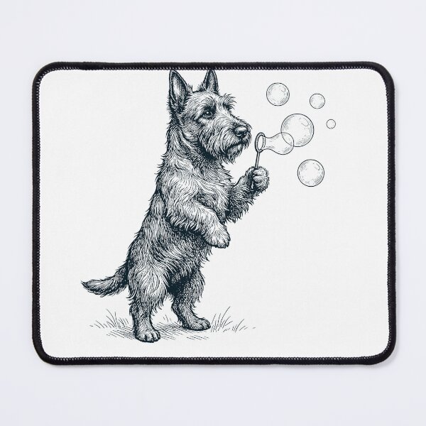 Item preview, Vintage Scottish Terrier Blowing Bubbles Dog Mom Dad Lover designed and sold by DoodleTortle.
