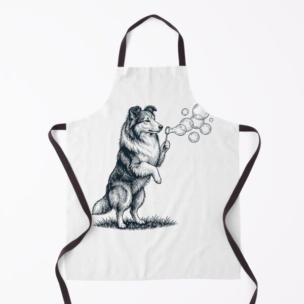 Item preview, Vintage Shetland Sheepdog Blowing Bubbles Dog Mom Dad Lover designed and sold by DoodleTortle.
