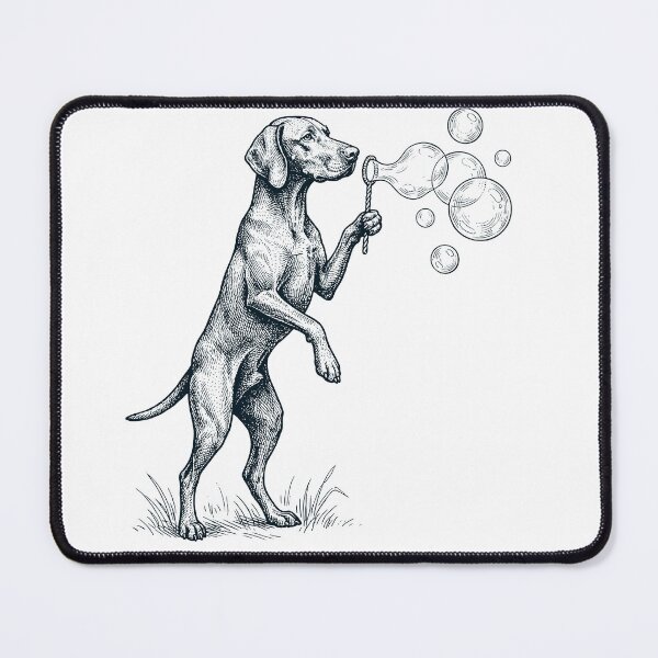 Item preview, Vintage Vizsla Blowing Bubbles Dog Mom Dad Lover designed and sold by DoodleTortle.