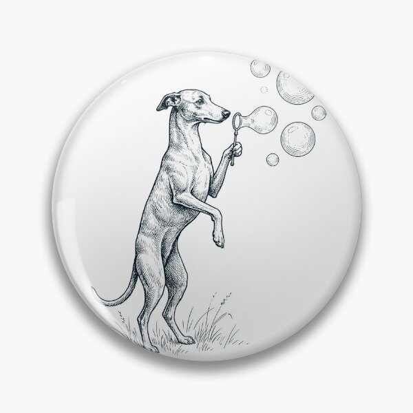 Item preview, Vintage Whippet Blowing Bubbles Dog Mom Dad Lover designed and sold by DoodleTortle.