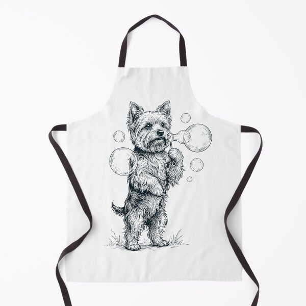 Item preview, Vintage Yorkshire Terrier Blowing Bubbles Dog Mom Dad Lover designed and sold by DoodleTortle.