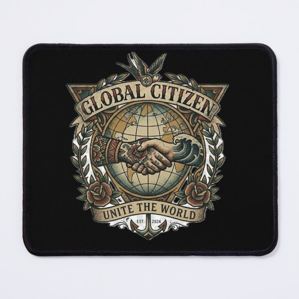 Item preview, Global Citizen - Unity in Diversity Traditional Tattoo Style Art designed and sold by EARTH PEOPLE.