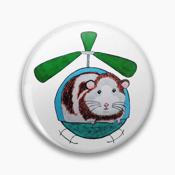 Item preview, Guinea Pig in a Helicopter designed and sold by RainbowOma.