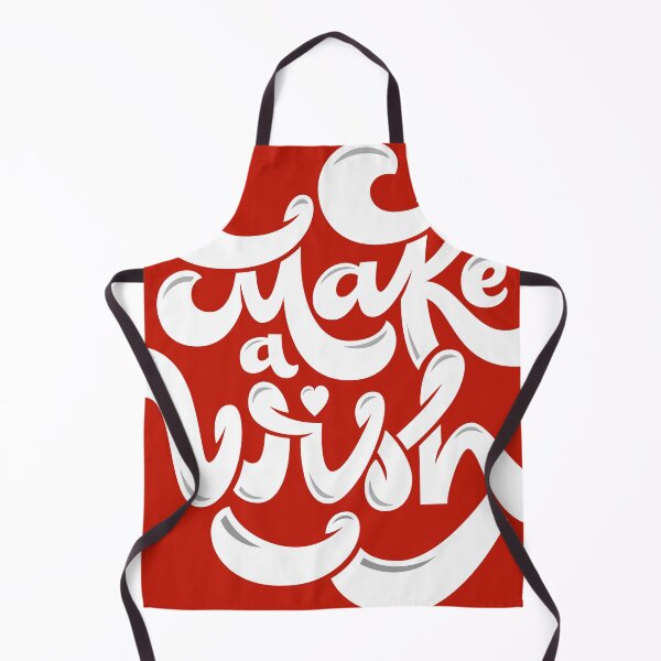 Item preview, Make A Wish Birthday Typography – Cute Retro Script Party Design designed and sold by artworkathome.