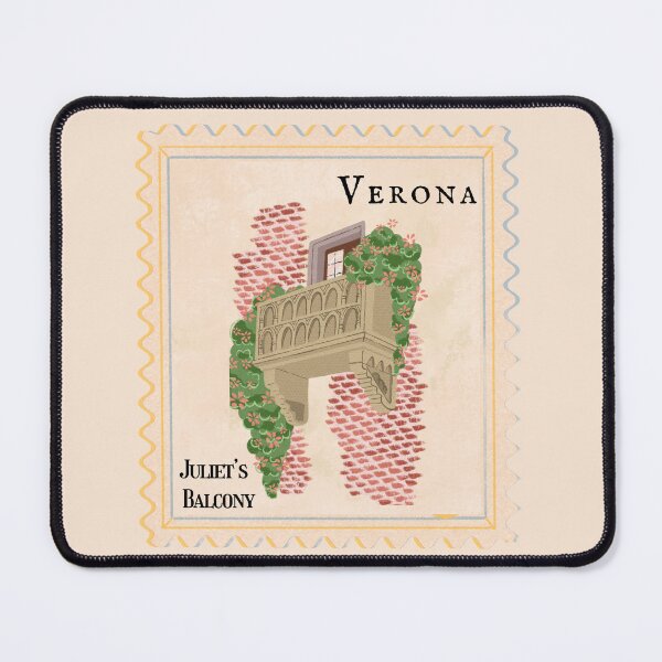 Item preview, Juliet's Balcony, Verona | Stamp designed and sold by Nyxander's Bookish Catalogue.
