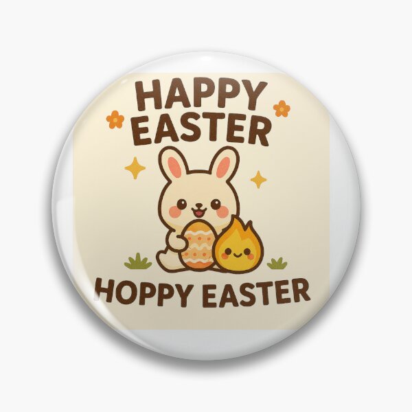 Item preview, Hoppy Easter – Cute Kawaii Bunny & Easter Egg Design designed and sold by inkstablestudio.