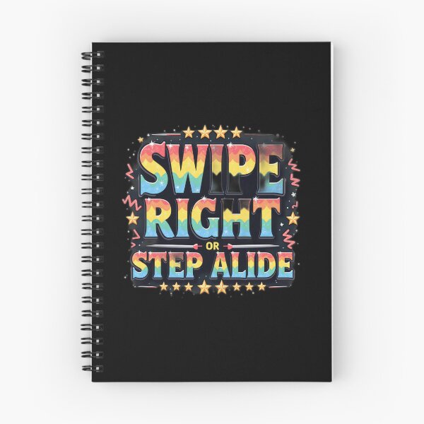 Item preview, Swipe Right for Pride: Bold Rainbow Queer Statement designed and sold by InkDazzle.