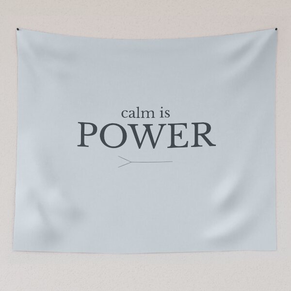 Item preview, Calm Is Power Minimalist Quote Shirt Quiet Strength Design designed and sold by Minimalist Typography.