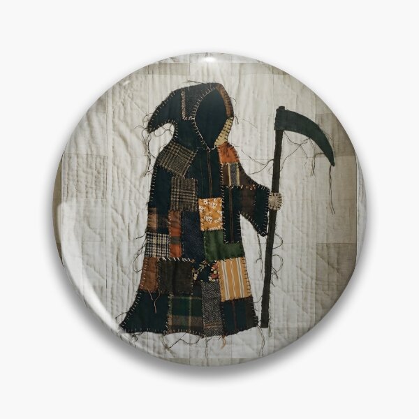 Item preview, Cute Patchwork Grim Reaper designed and sold by TackyTime.
