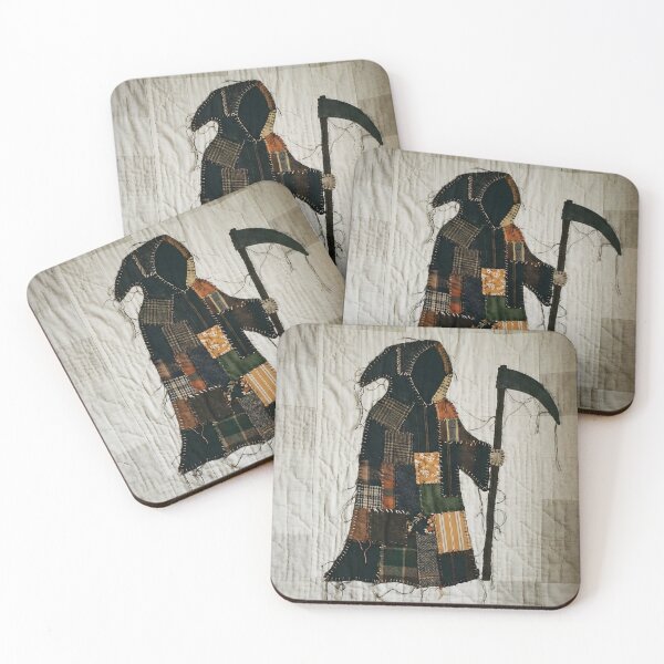 Item preview, Cute Patchwork Grim Reaper designed and sold by TackyTime.