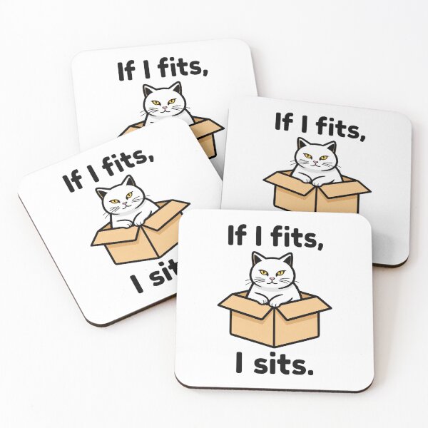 Item preview, If I Fits I Sits - Cat in Box designed and sold by Echo-Draw.