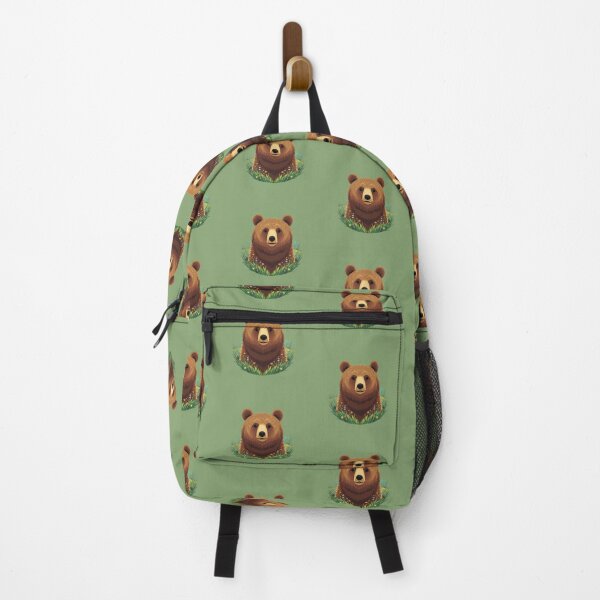Item preview, A Bear in between jungle flower plants designed and sold by MagicMaker1984.